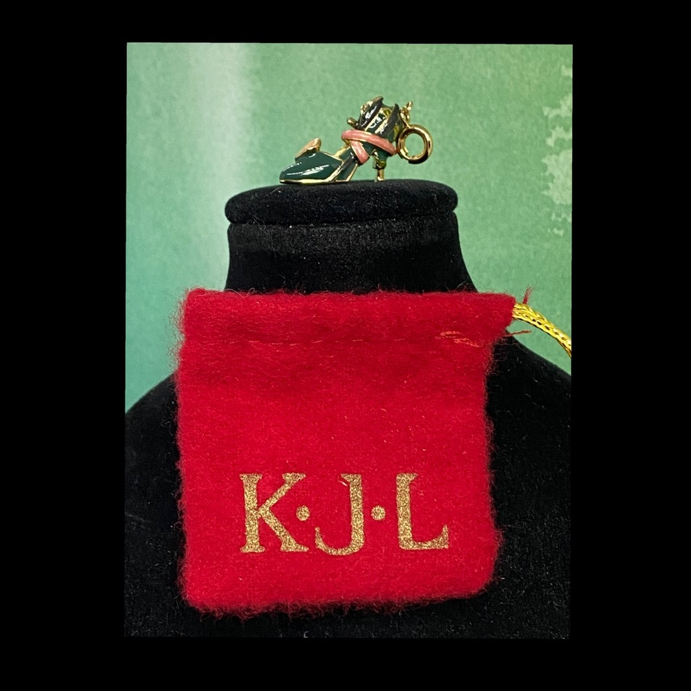 Kenneth J Lane Enamel Calla Lily Shoe Charm